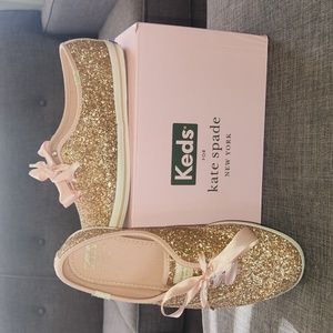 Kate Spade New York Keds Rose Gold women's 8 wide